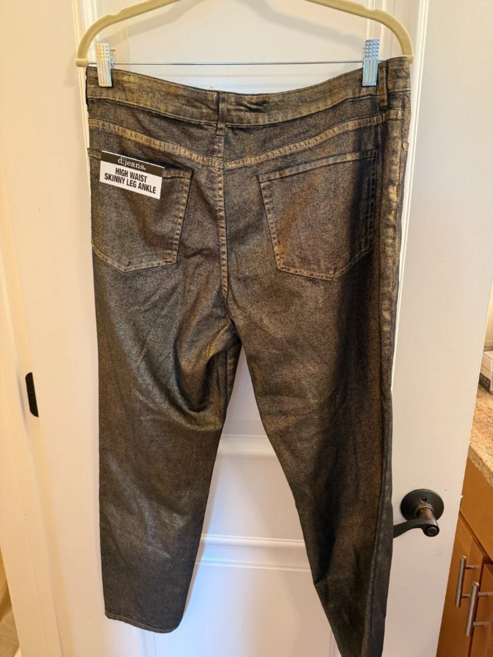 d. jeans navy and gold jeans size 12 NWT - Picture 7 of 7